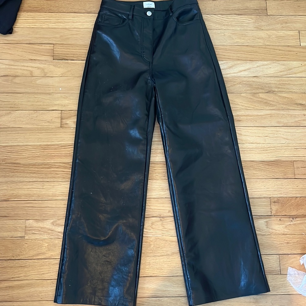 Aritzia leather pants.